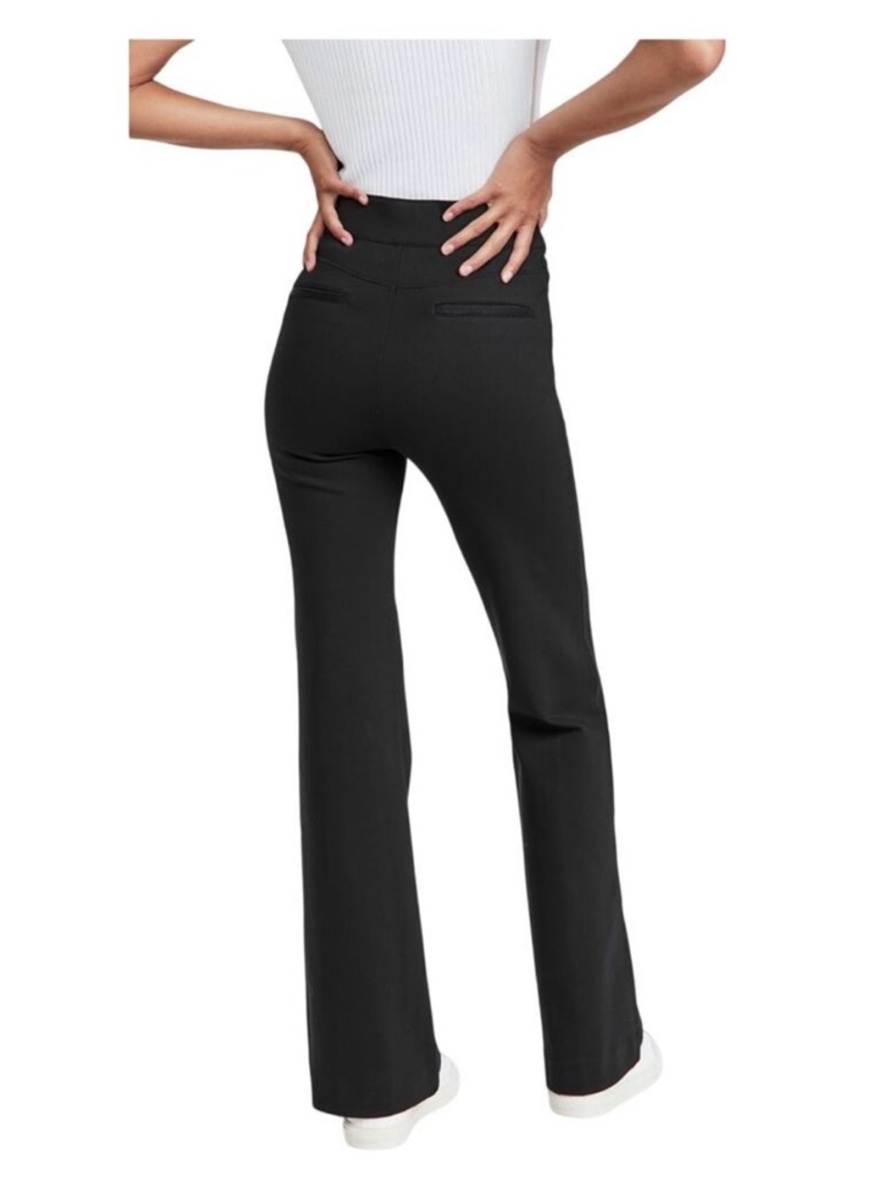 SPANX Perfect Fit Ponte High Rise Flare Trouser Pants | M - Picture 2 of 9